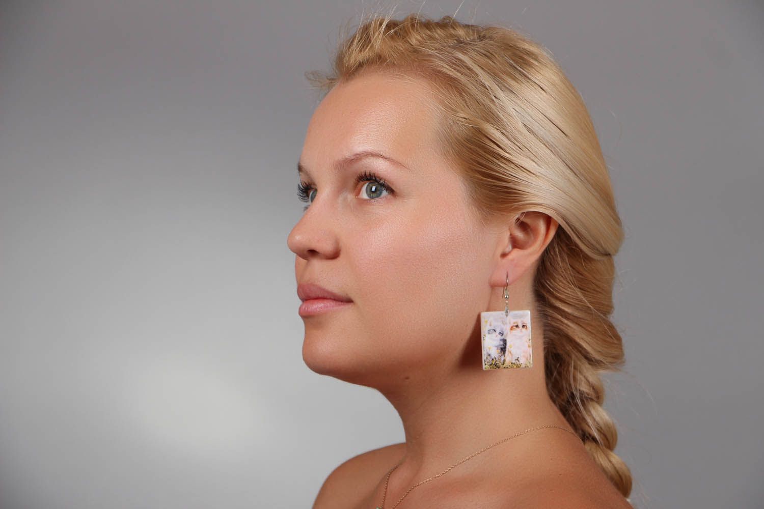 Earrings made ​​of plastic photo 4