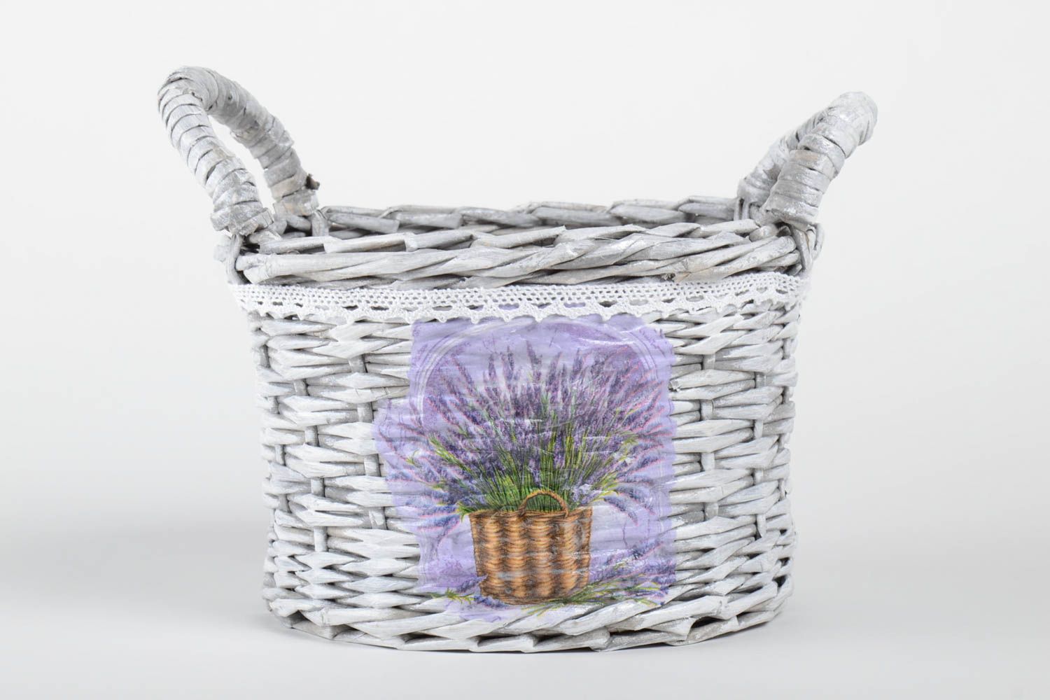 Handmade decorative basket beautiful unusual home decor stylish basket photo 2