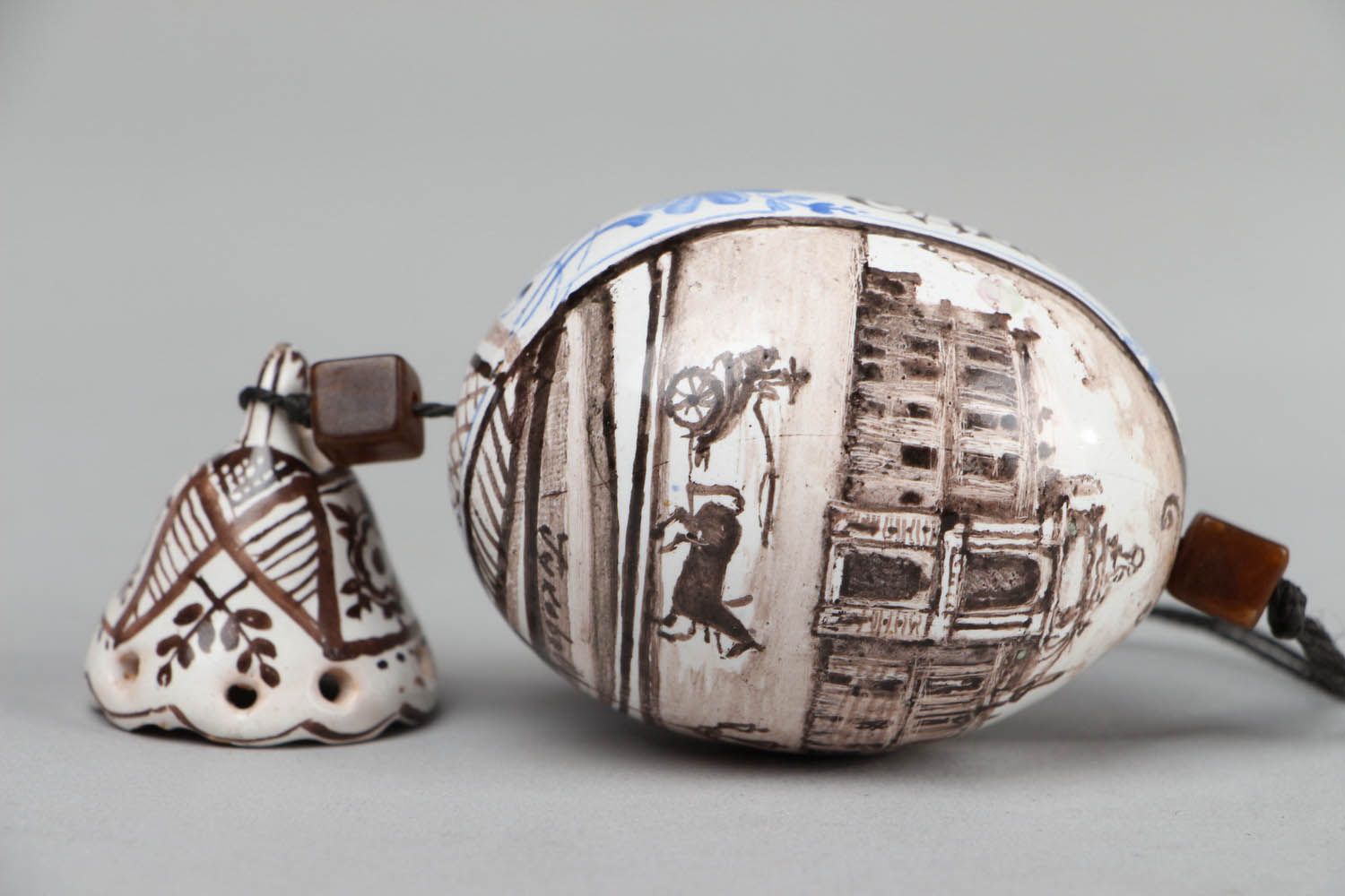 Cloche céramique décorée faite main Odessa  photo 1