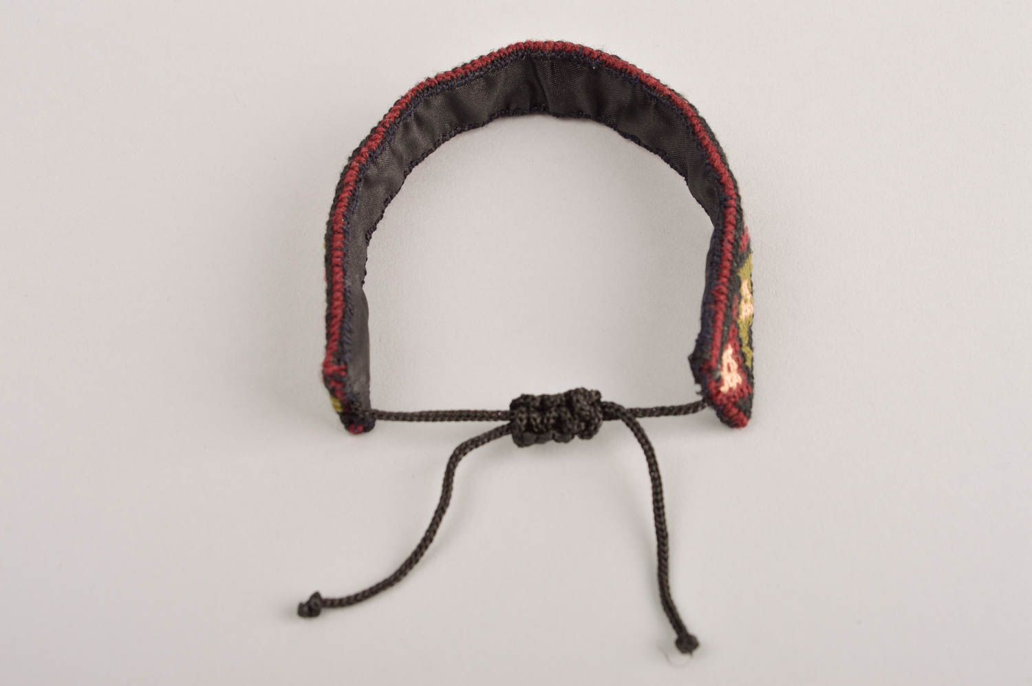 Pulsera de tela original hecha a mano bisutería étnica accesorios para mujer  foto 4