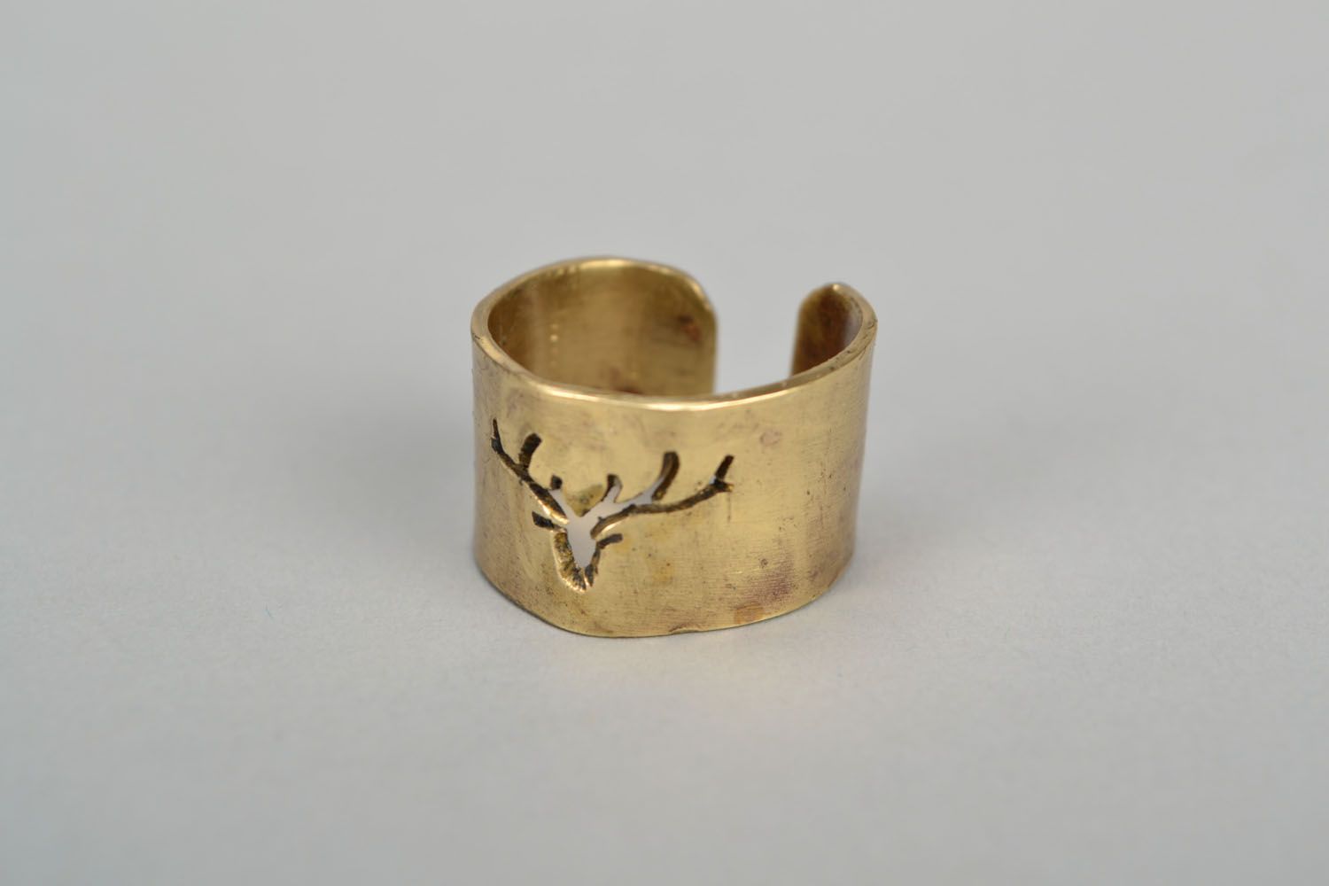 Brass ring Deer photo 3
