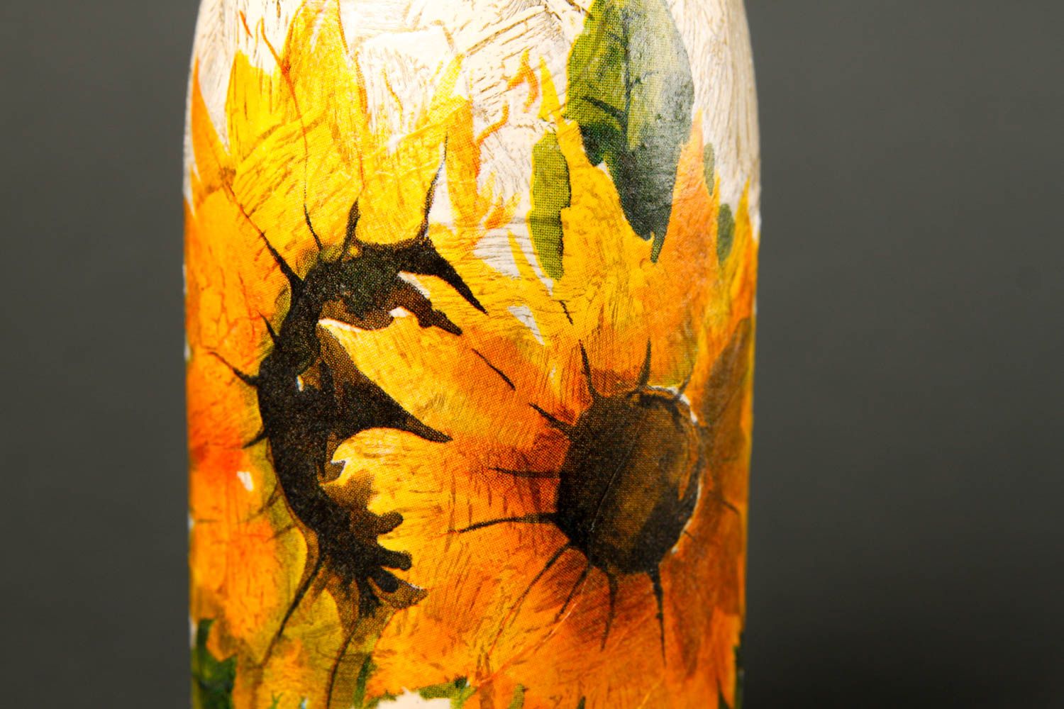 Botella de vidrio para vino hecha a mano regalo original decoración de cocina  foto 4