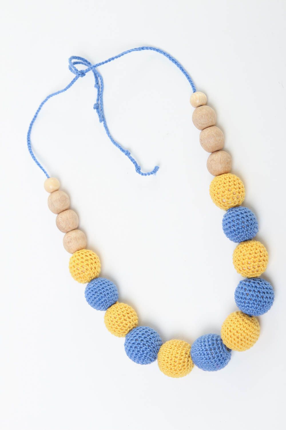 Handmade crocheted necklace cute nursing necklace accessory for newborns photo 2