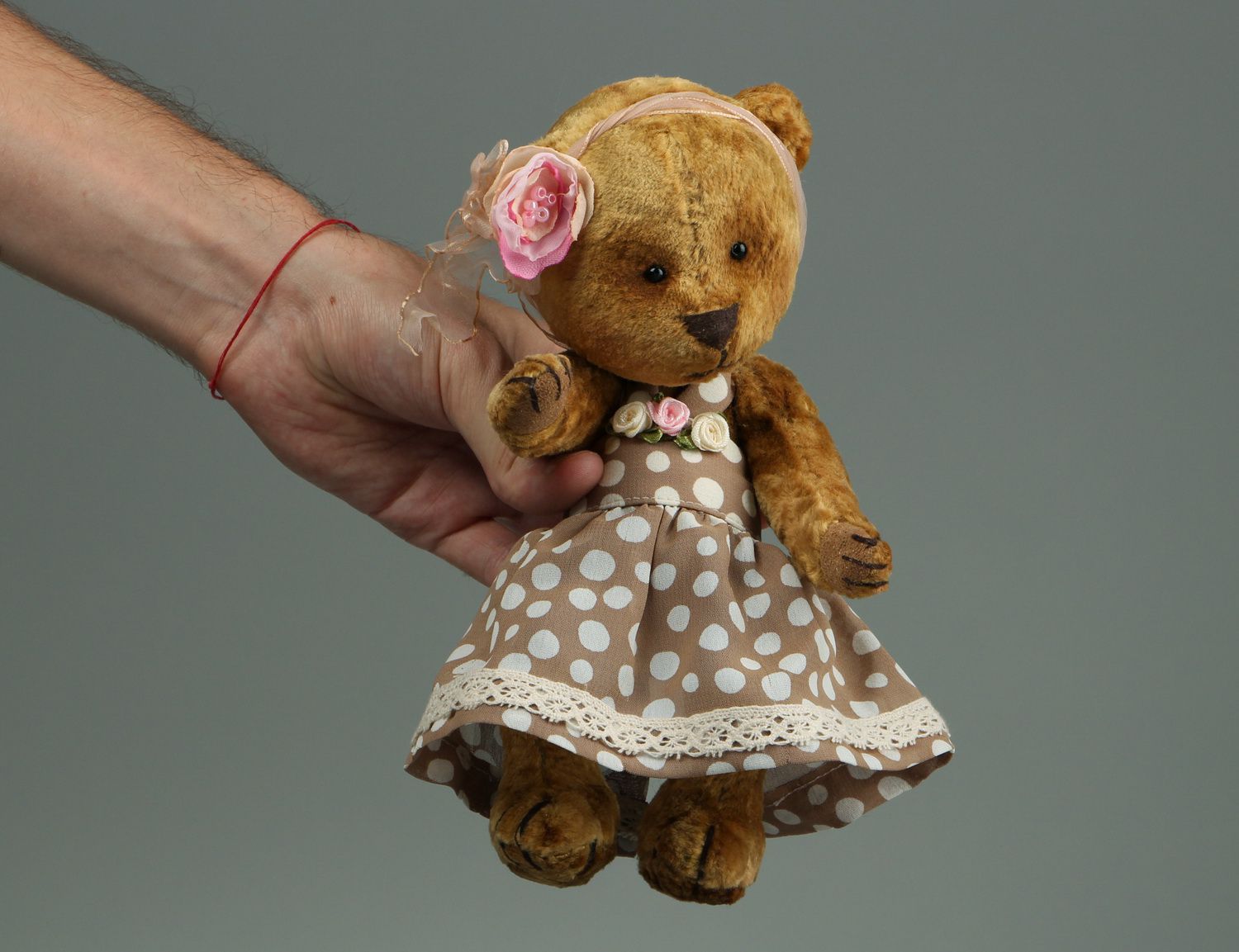 Plush bear made using Teddy technique photo 5