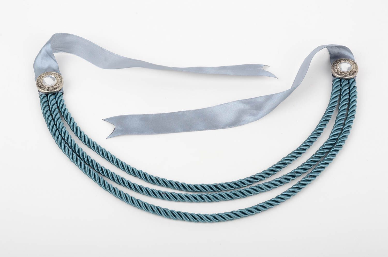 Halskette Frauen handmade Damen Collier Designer Schmuck Geschenk Ideen in Blau foto 5