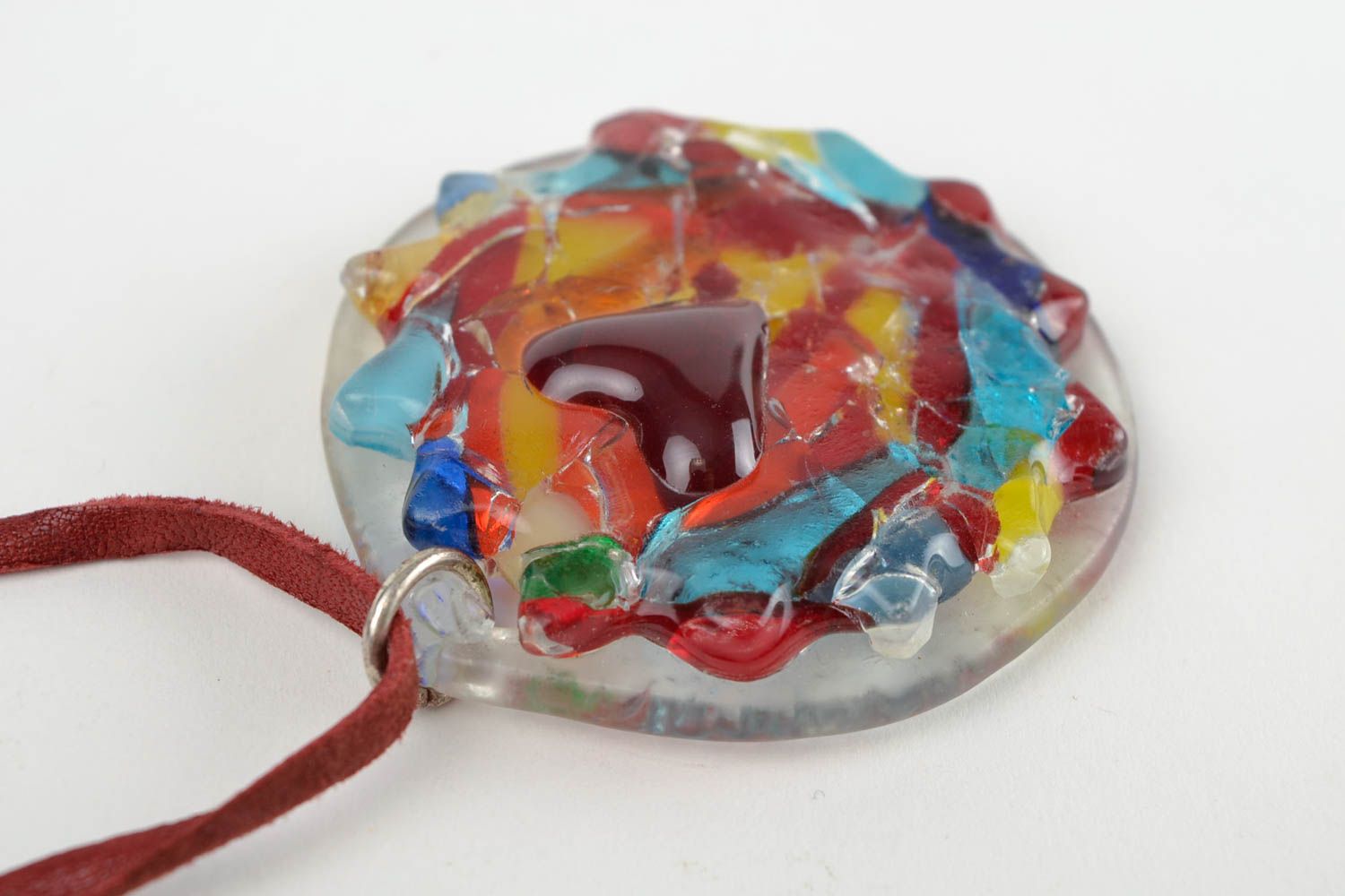 Handmade pendant designer pendant unusual jewelry glass pendant gift ideas photo 4