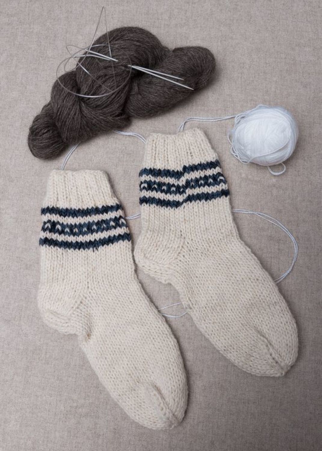 Теплые детские носки из шерсти фото 1
