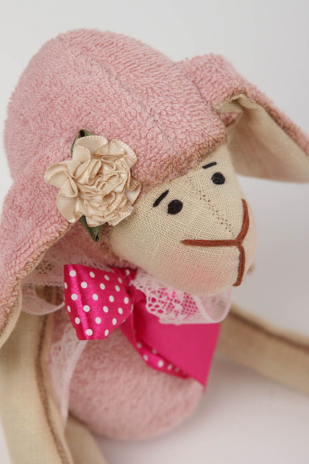 Handmade cute plush toy unusual woolen toy designer textile decoration photo 3