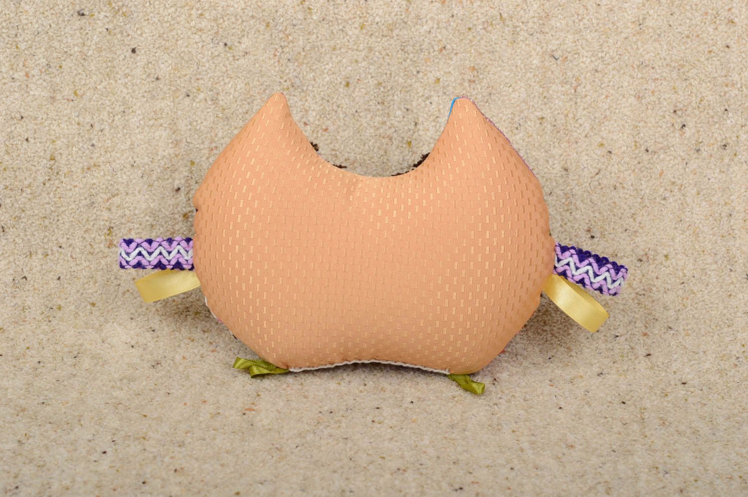 Игрушка подушка сова ручной работы детская игрушка диванная подушка красивая фото 3