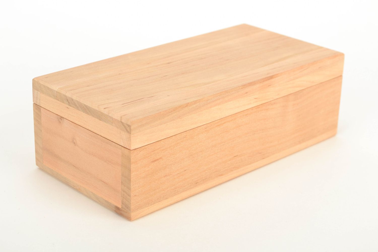 Alder wood craft blank for jewelry box photo 1
