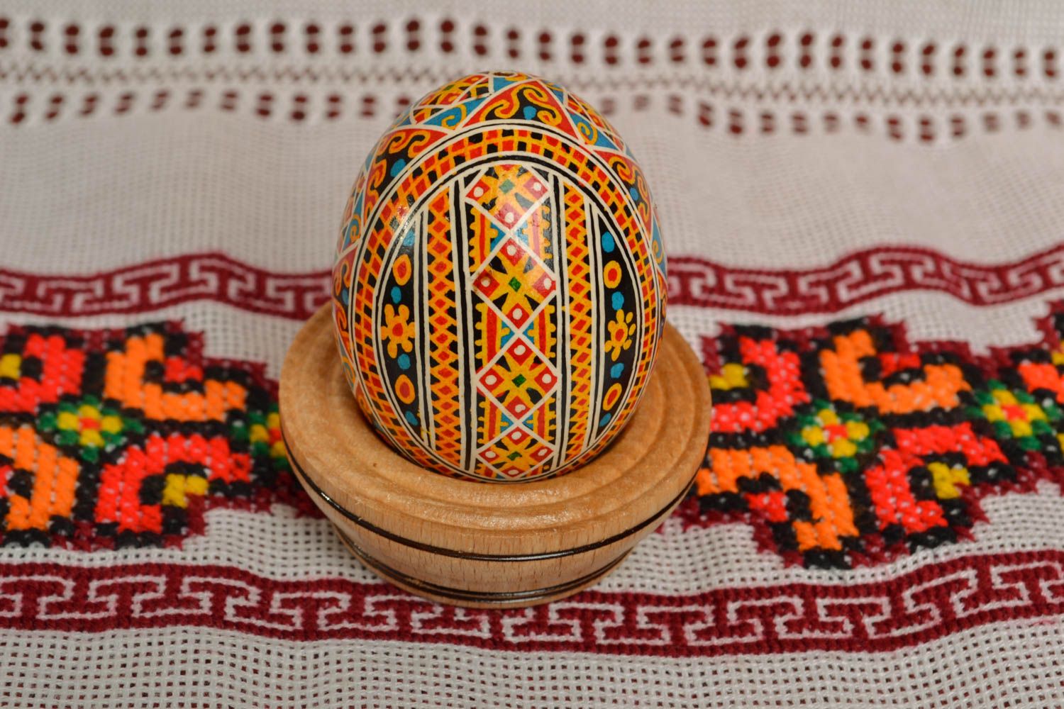 Пасхальное яйцо расписанное анилиновыми красками фото 5