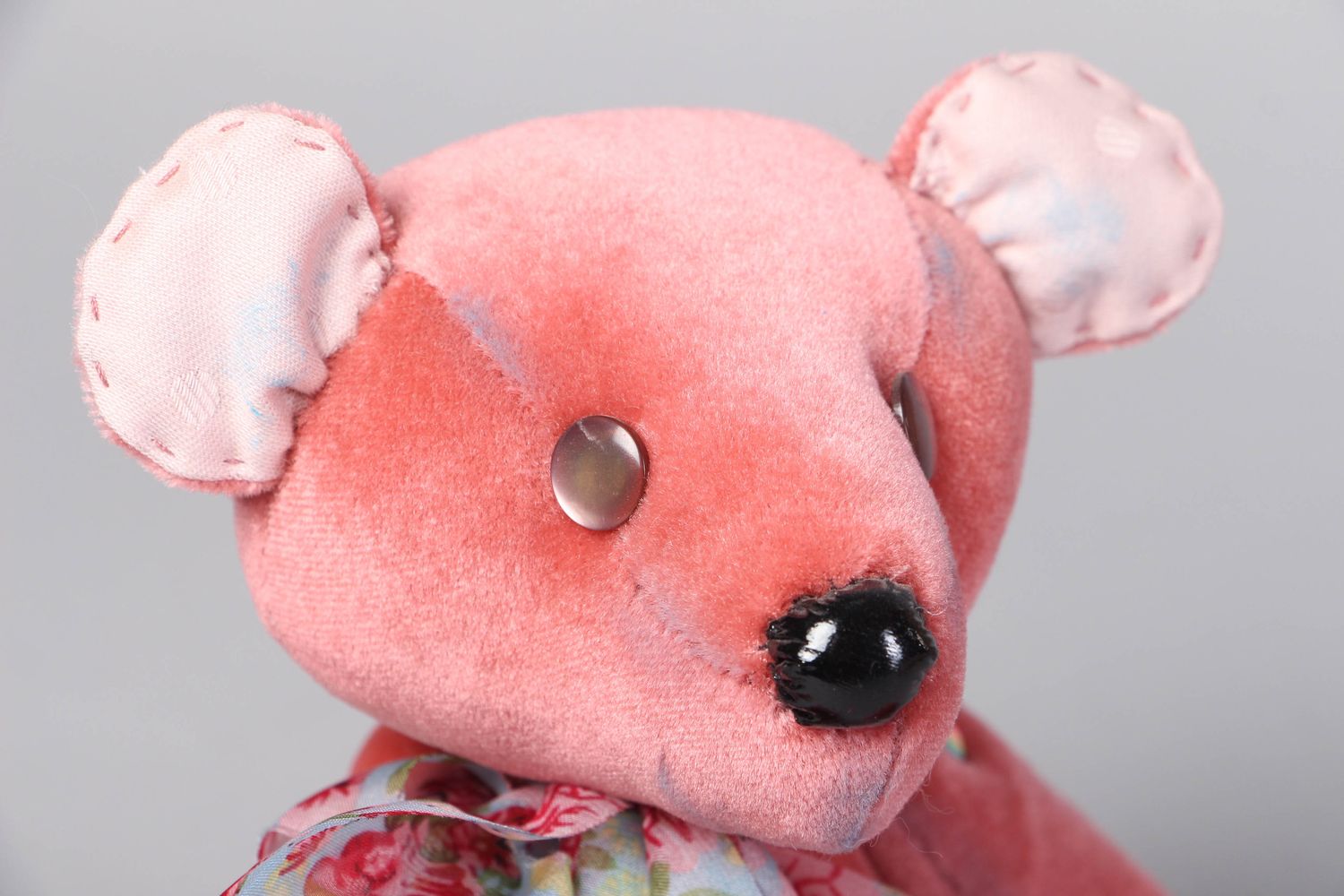 Handmade soft toy Bear Rose photo 2