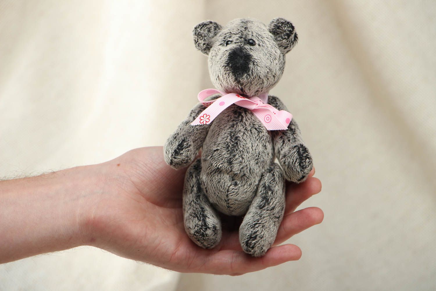 Soft toy bear made of velbo photo 4