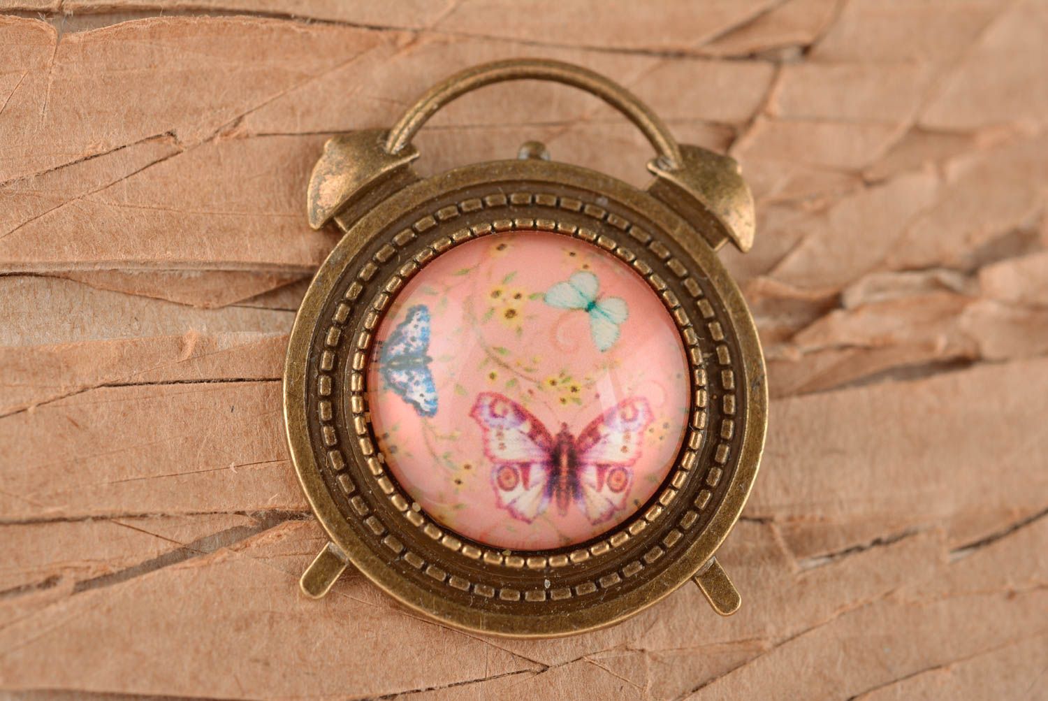 Schmuck Brosche Handmade Geschenk für Frauen Accessoires für Frauen Uhr exklusiv foto 1