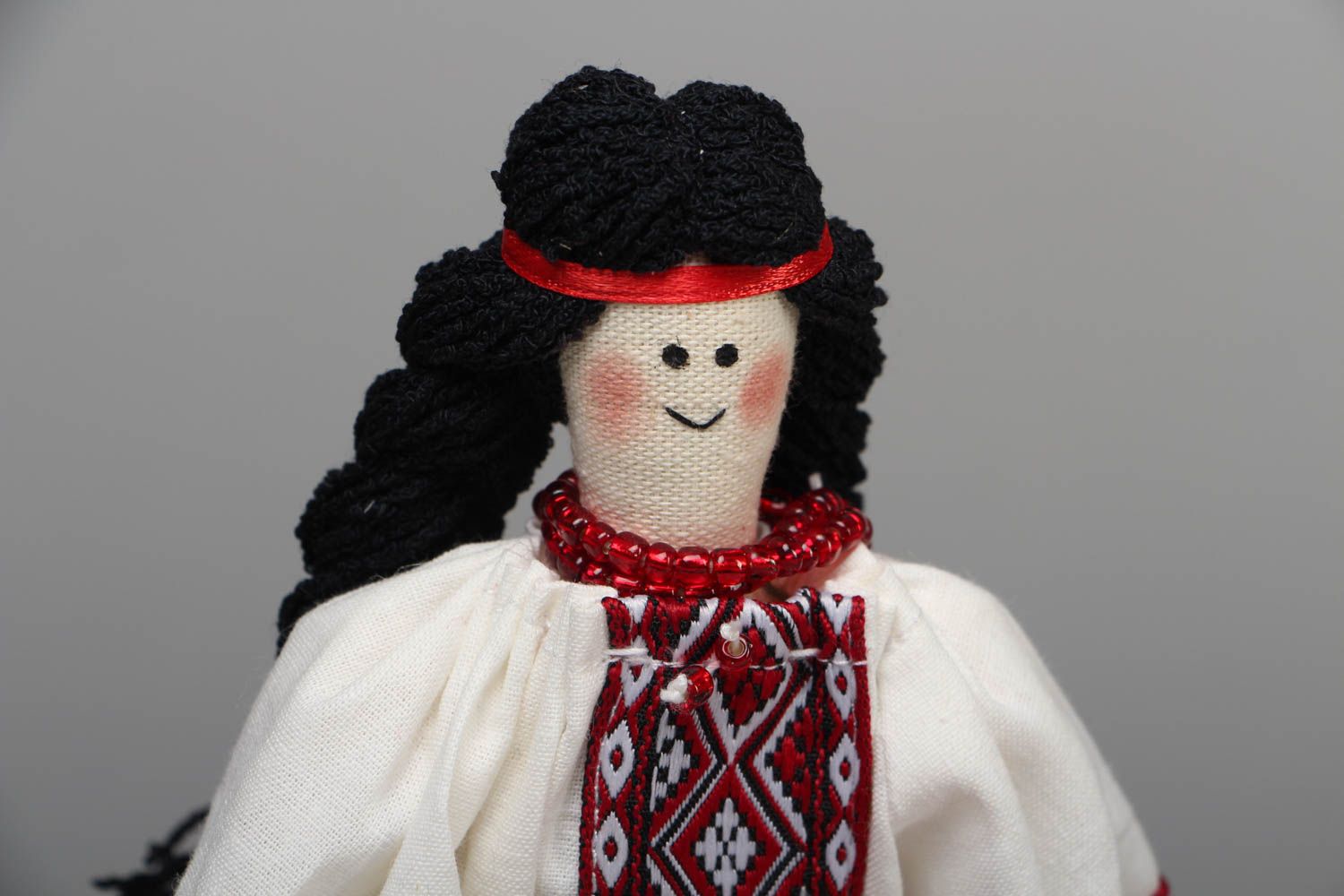 Soft doll in national costume Ukrainian Girl photo 2