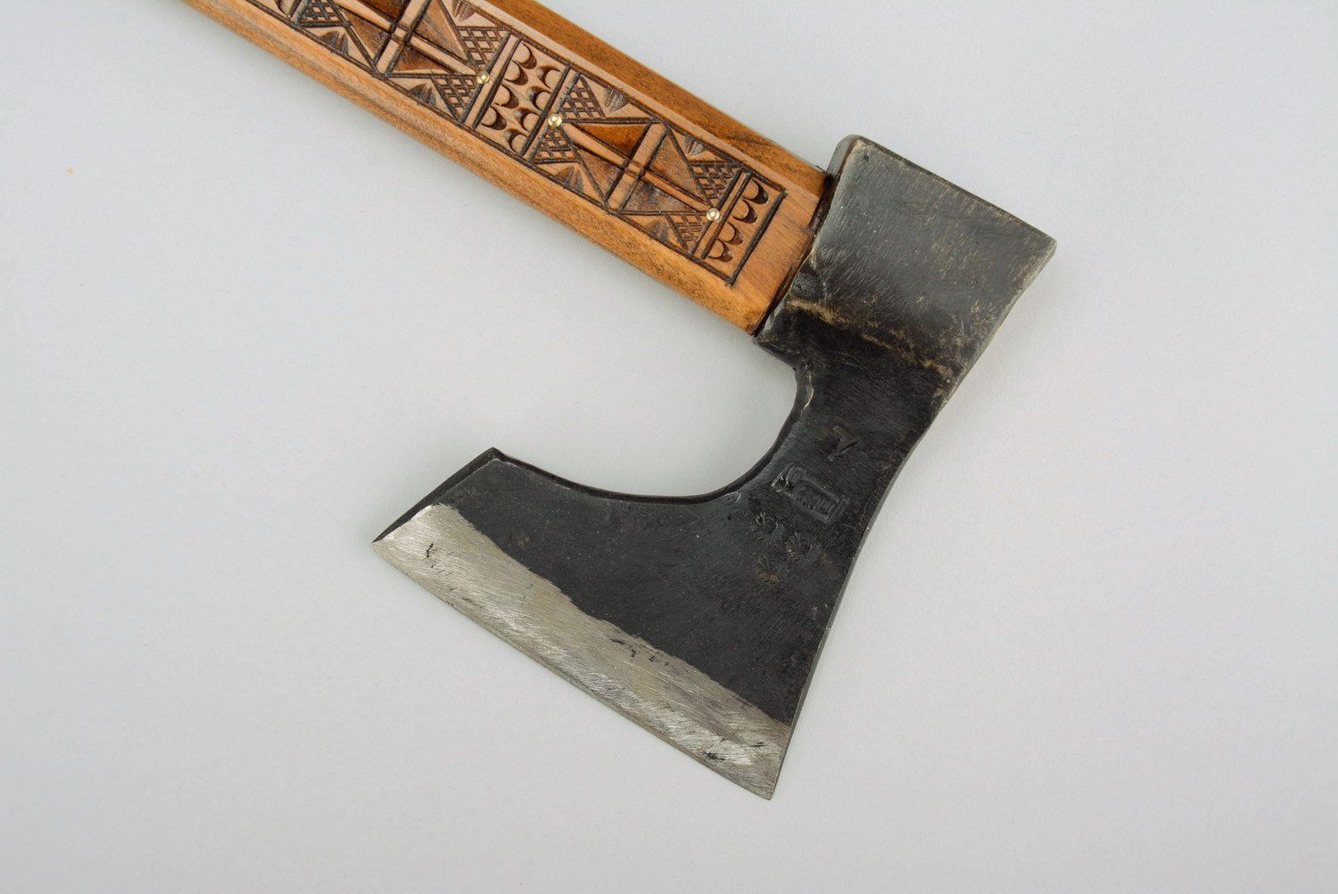 Handmade axe with original design photo 2