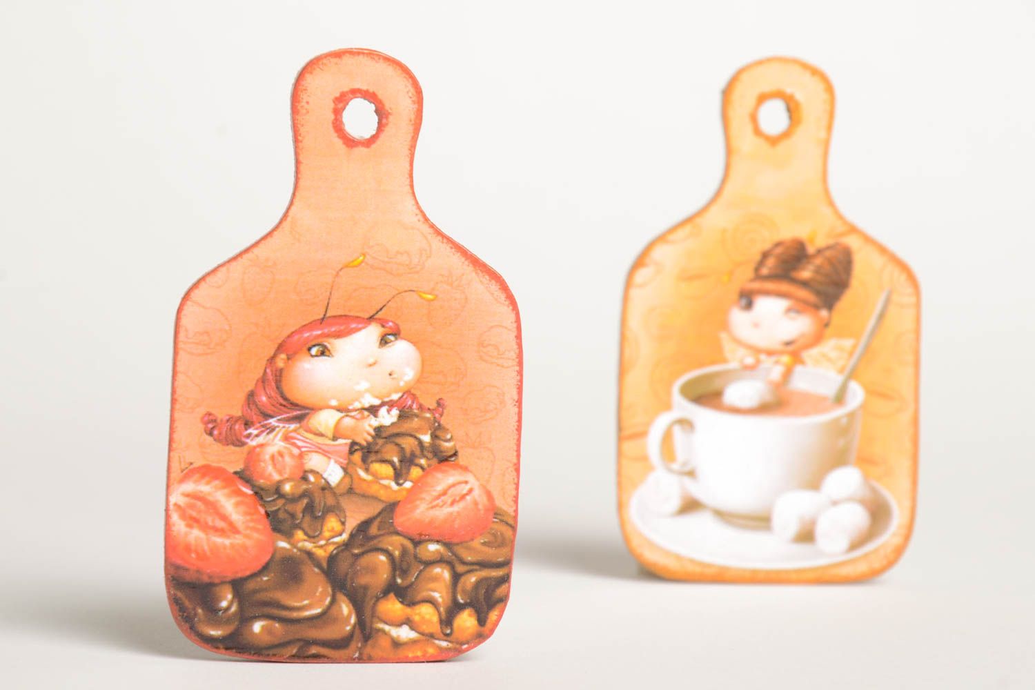 2 imanes hechos a mano elementos decorativos para cocina souvenirs originales foto 2