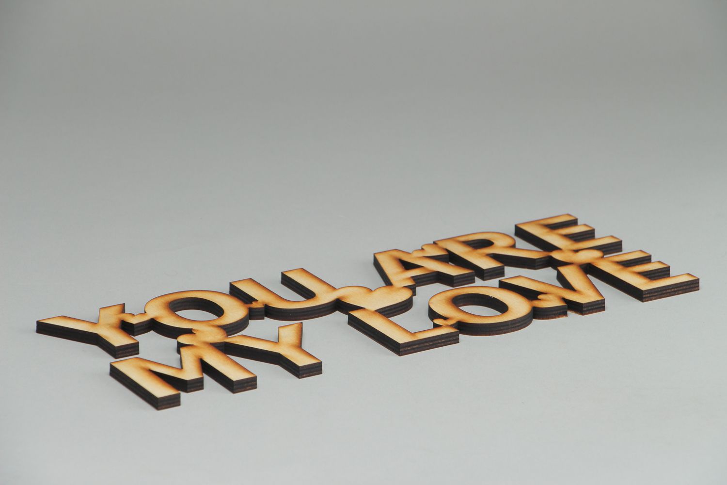Plywood craft blank lettering photo 3