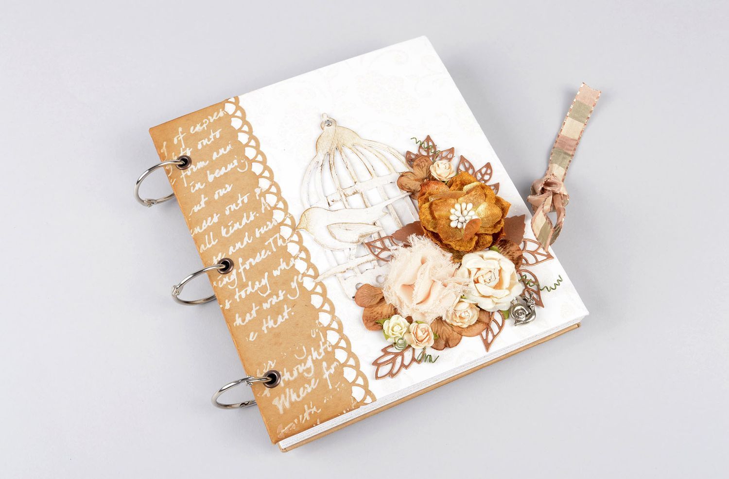 Handmade wedding gift designer notepad notebook for wedding wishes gift for girl photo 1