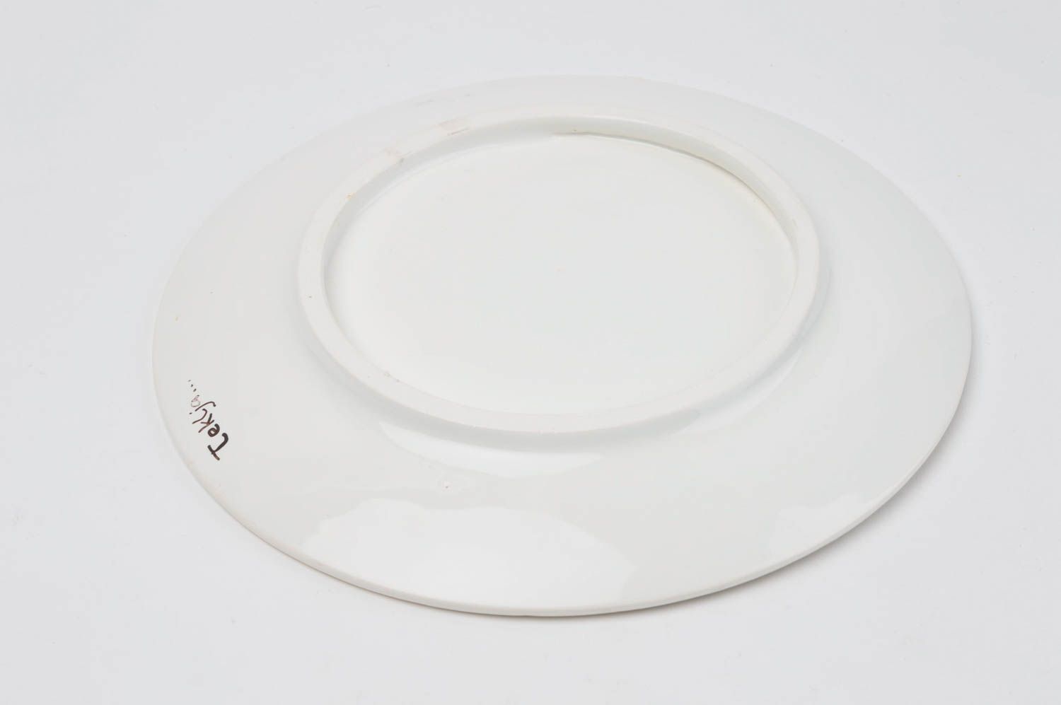 Assiette plate Vaisselle design fait main faïence Cadeau original déco photo 4