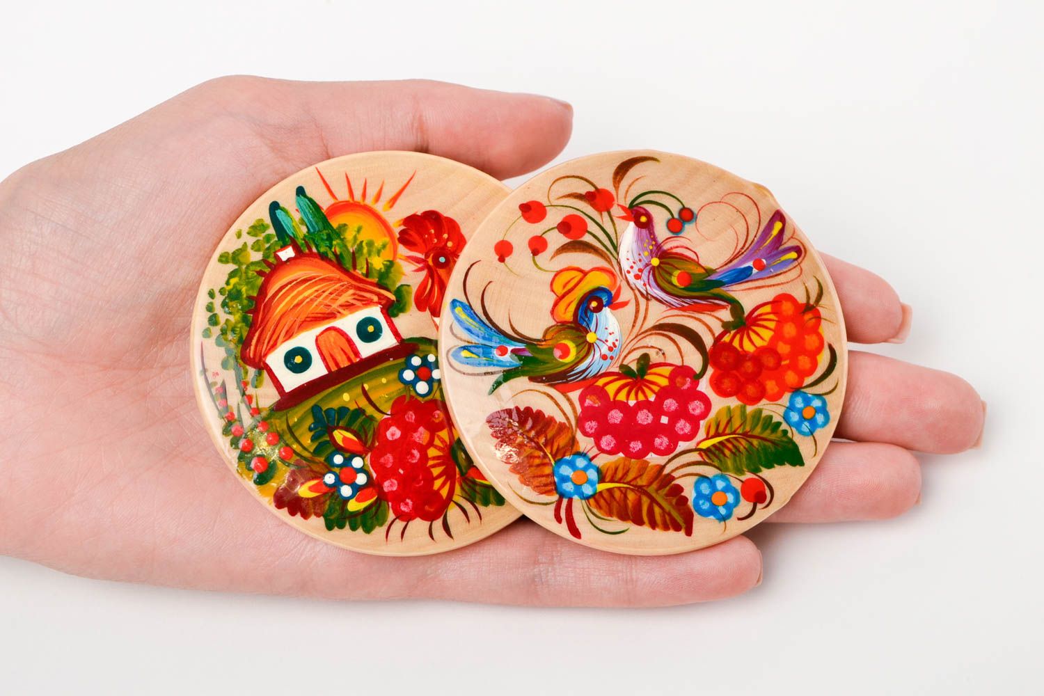 Handmade fridge magnet interior decor wooden souvenirs decorative use only photo 2
