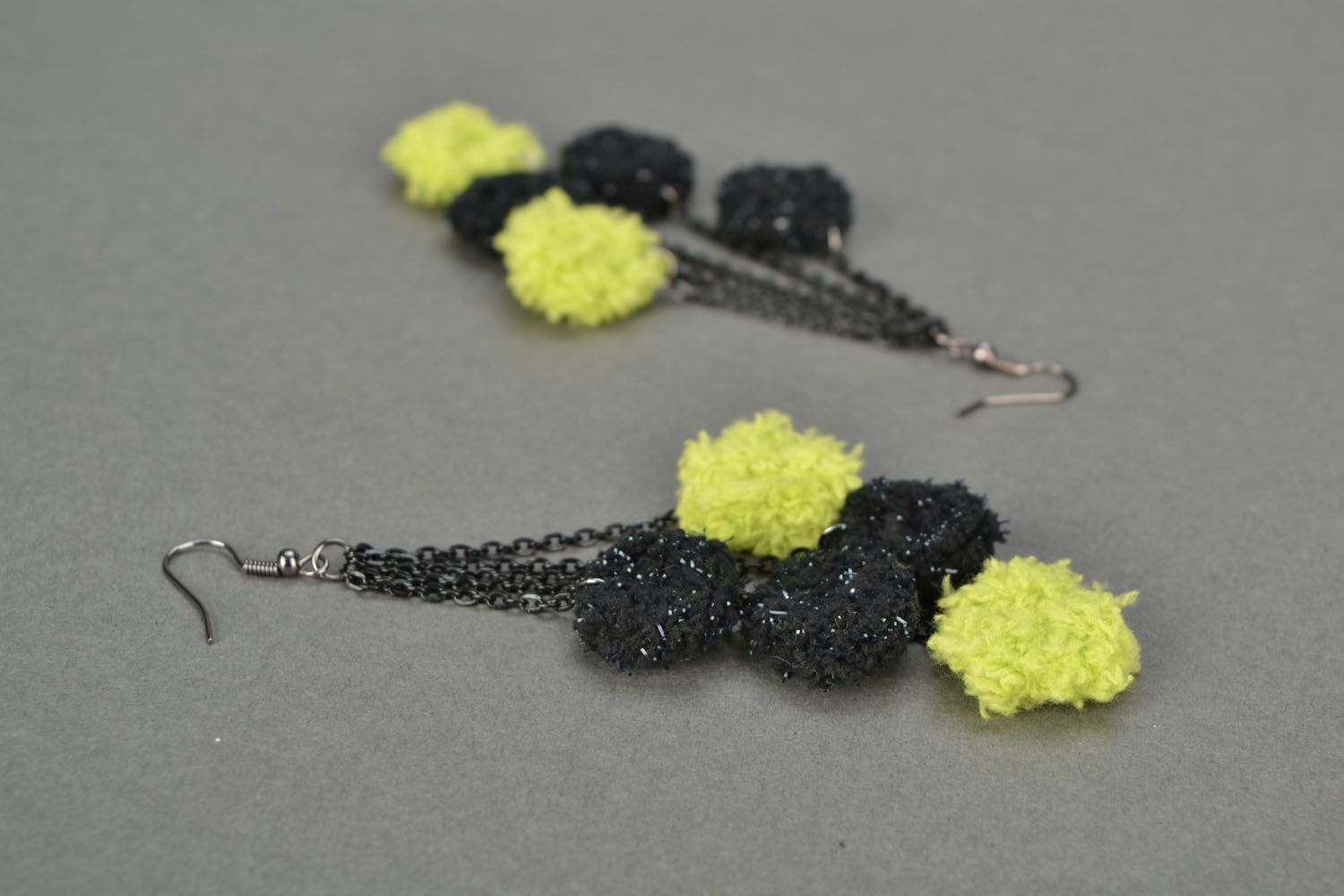 Crochet earrings Balls photo 4
