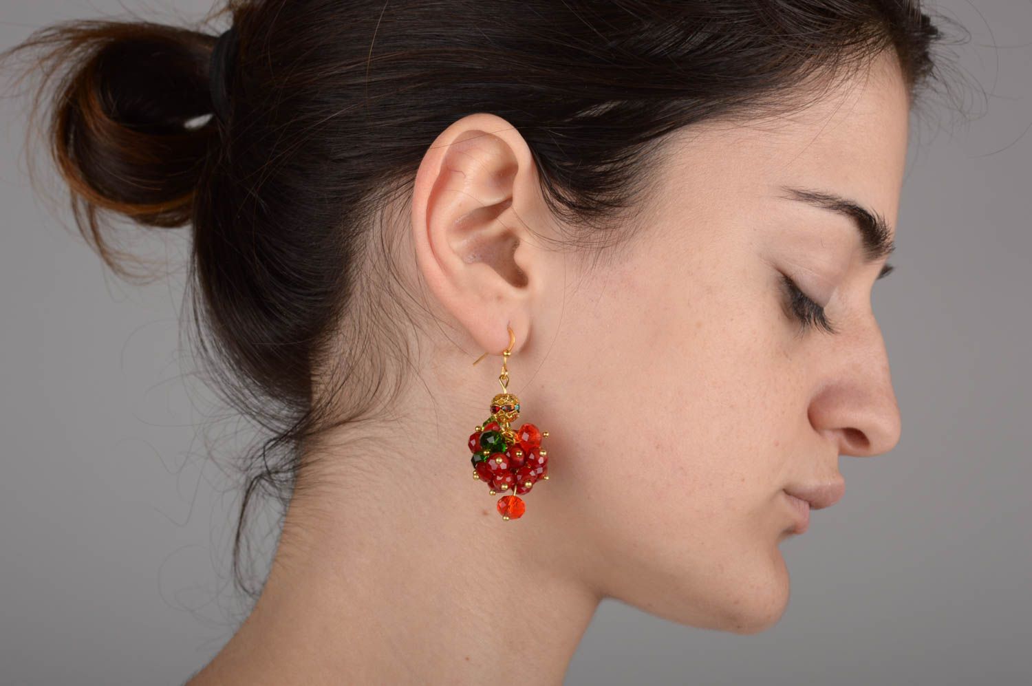Handmade beaded earrings present for women elegant beautiful earrings photo 5