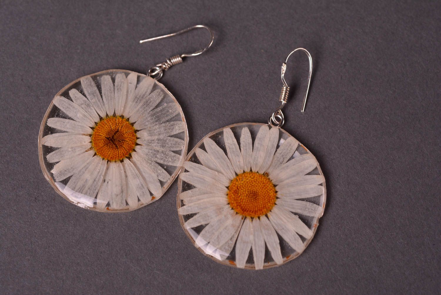 Flower earrings handmade botanic jewelry fashion bijouterie long earrings photo 3