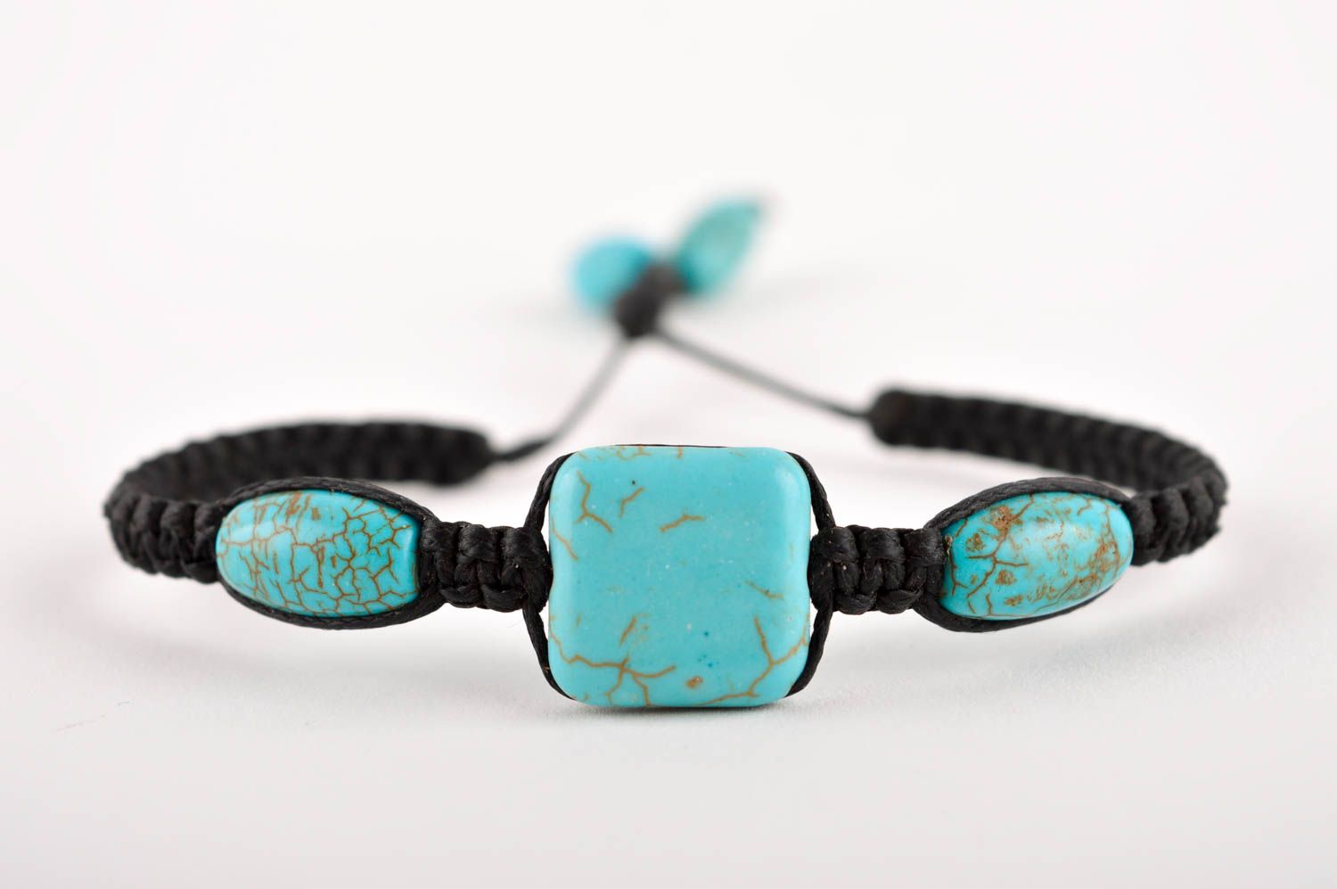 Unusual handmade macrame bracelet gemstone bracelet designs gifts for her photo 3