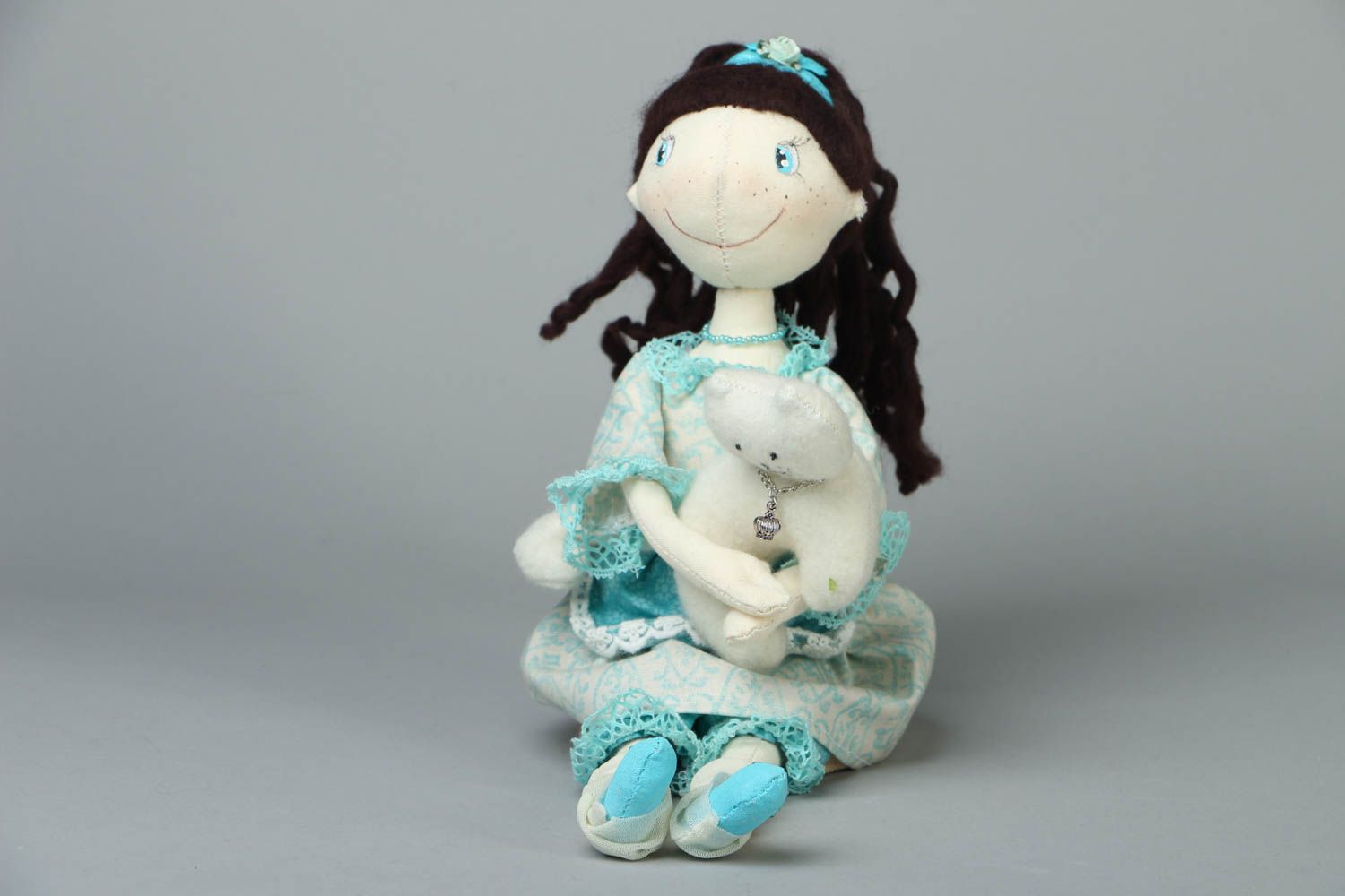 Handmade fabric doll photo 1