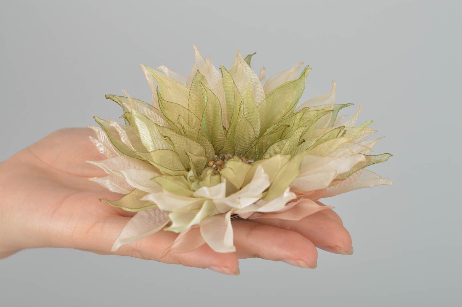 Frisur Haarspange Schmuck handgemacht Blumen Brosche Haarschmuck für Mädchen foto 3