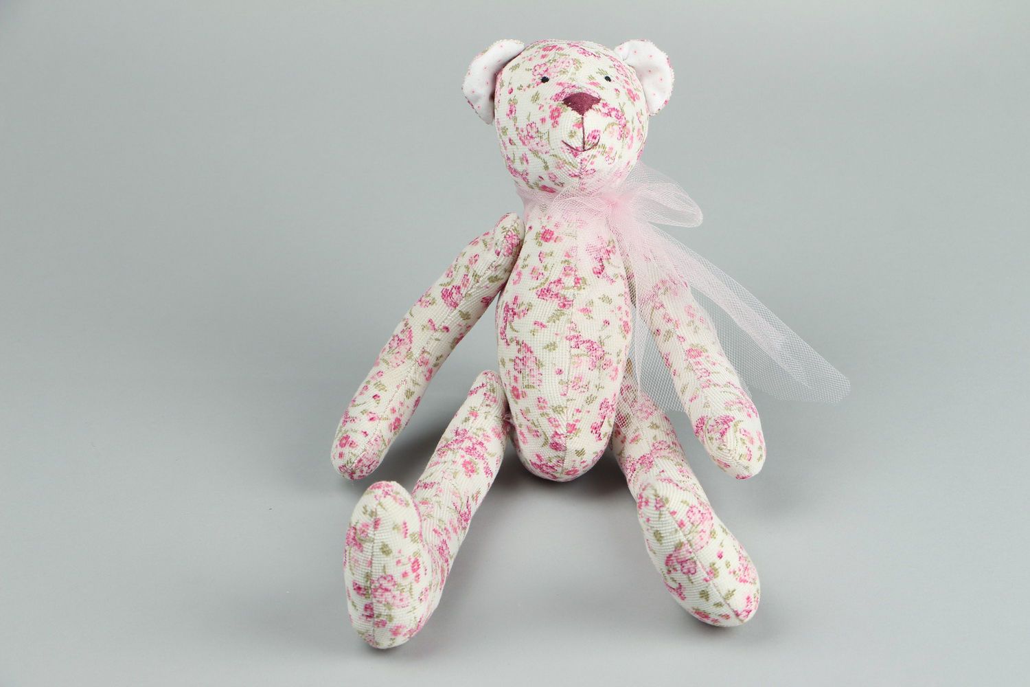 Soft toy Pink bear photo 3