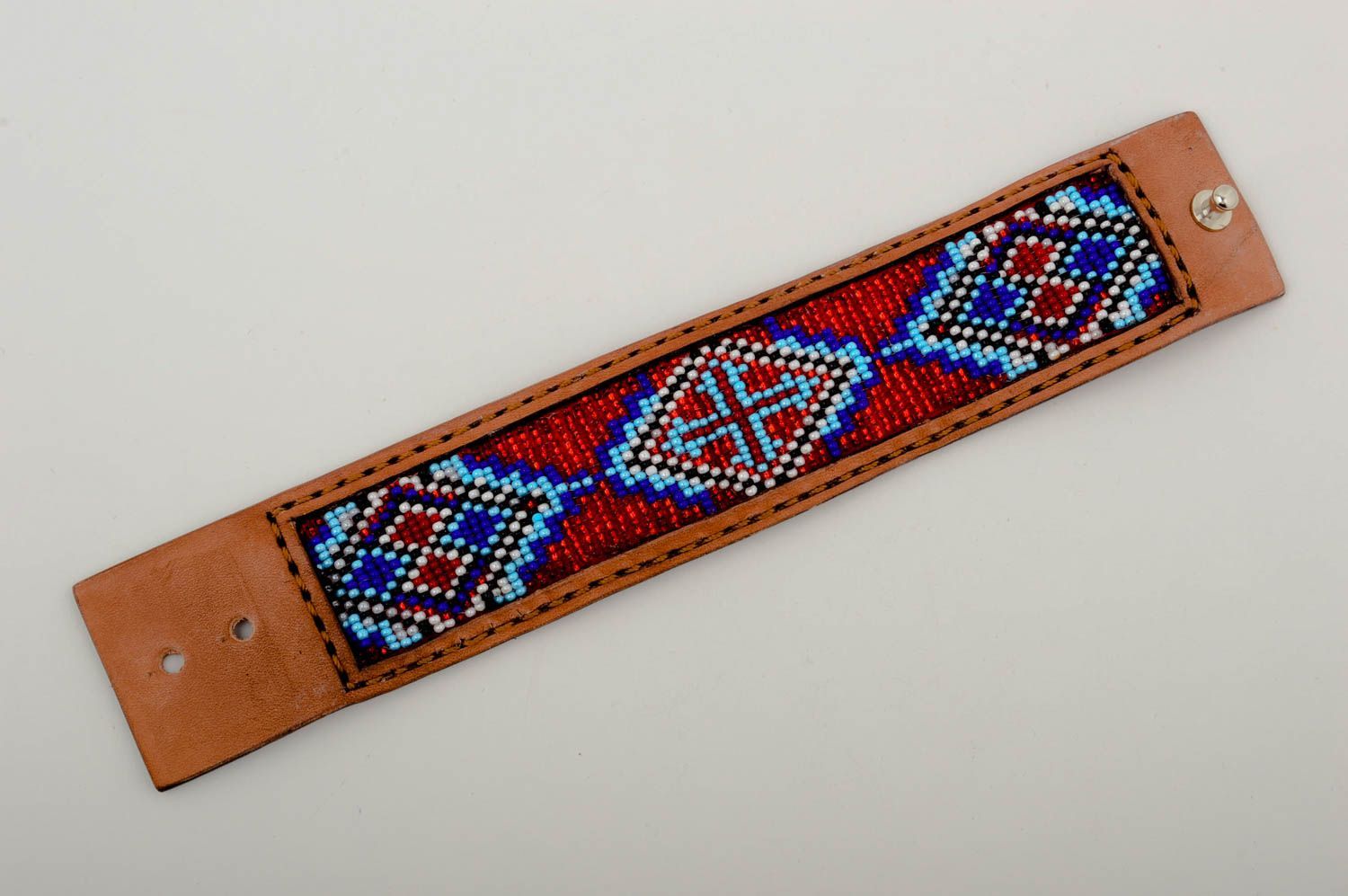 Pulsera original de cuero hecha a mano accesorio de moda bisutería fina femenina foto 2