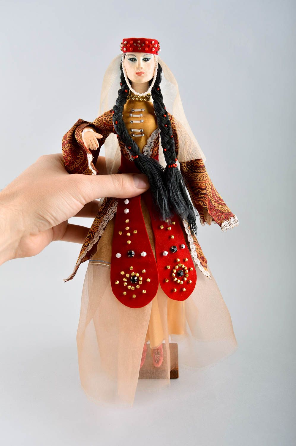 Авторская кукла игрушка ручной работы дизайнерская кукла в восточном стиле фото 3