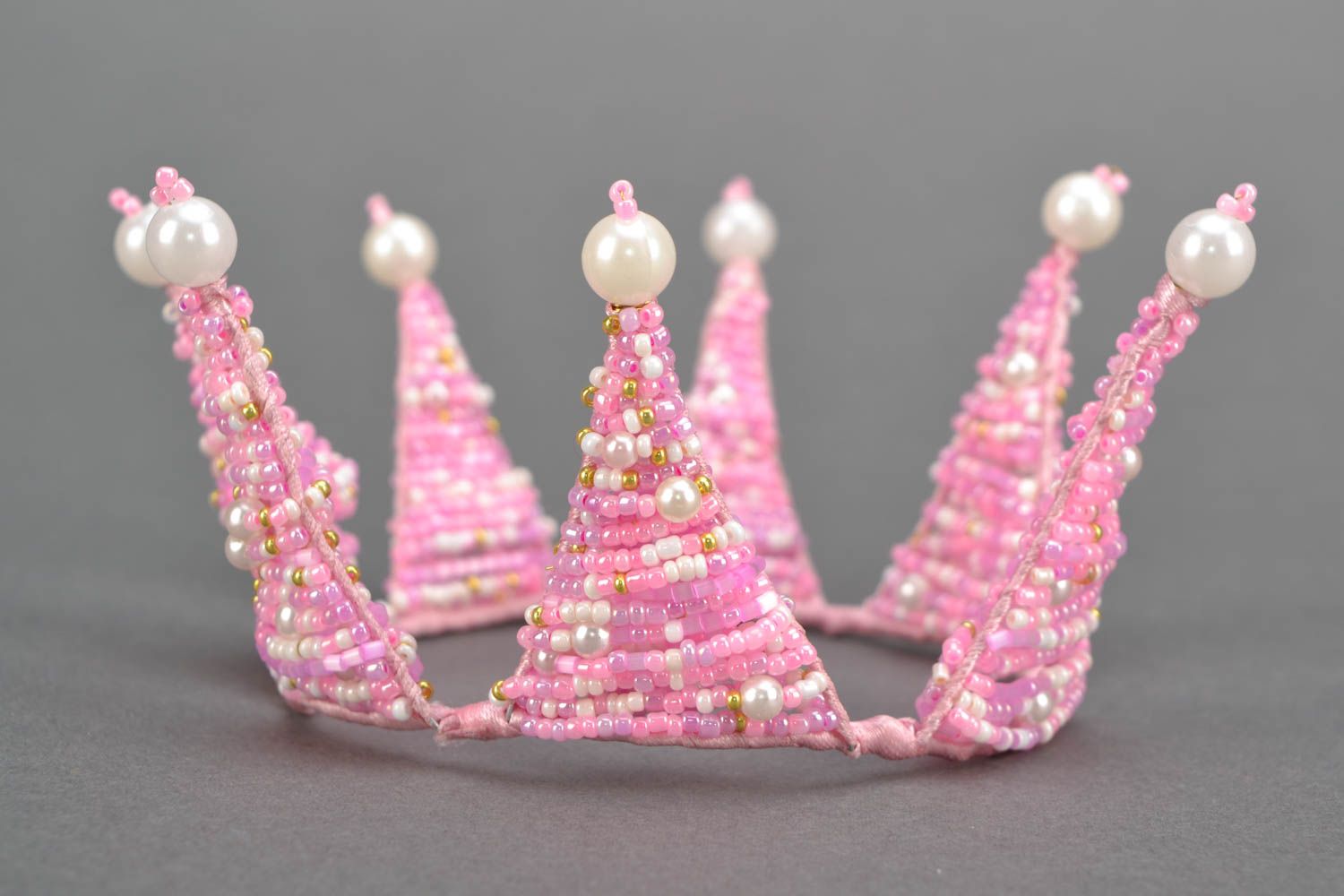 Розовая корона для девочки фото 1
