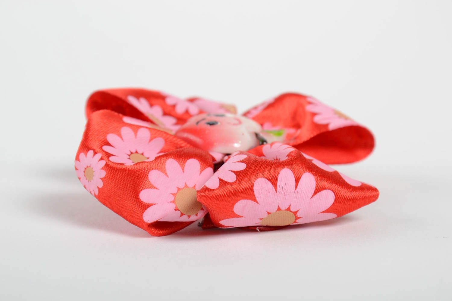 Handmade hair bow for children bow hair clip textile barrette gifts for her photo 4