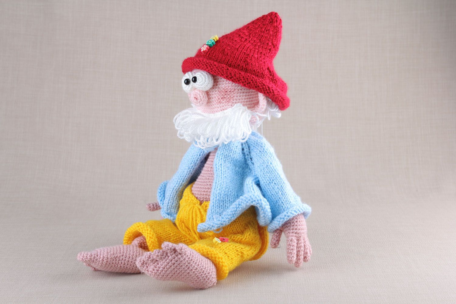 Homemade soft toy The Gnome photo 4