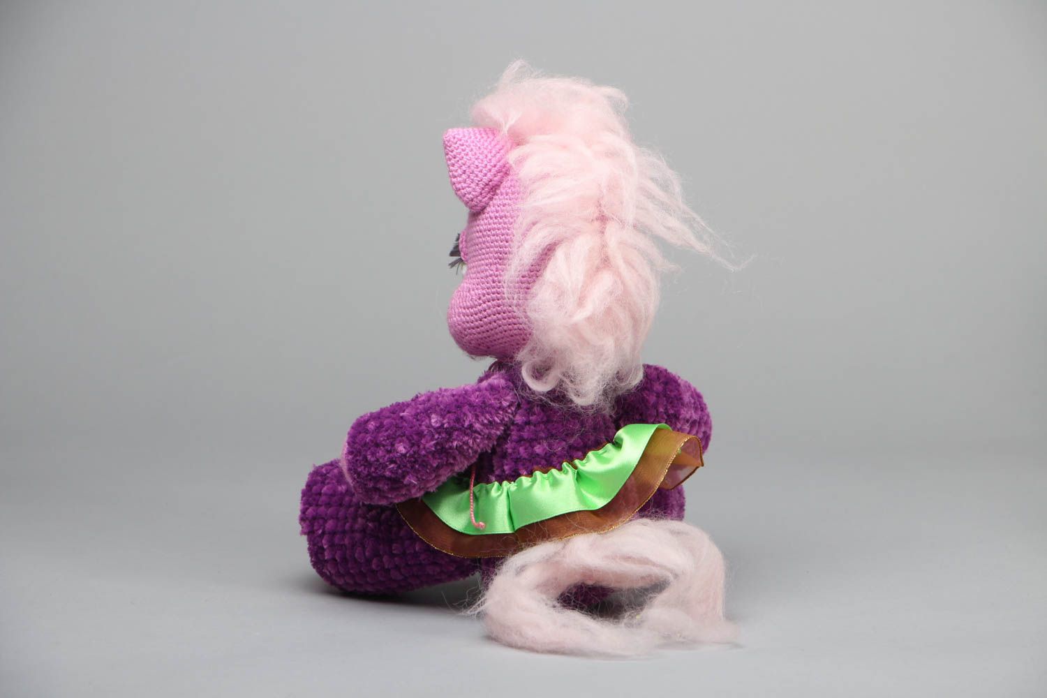 Unusual soft crochet toy Pony photo 3