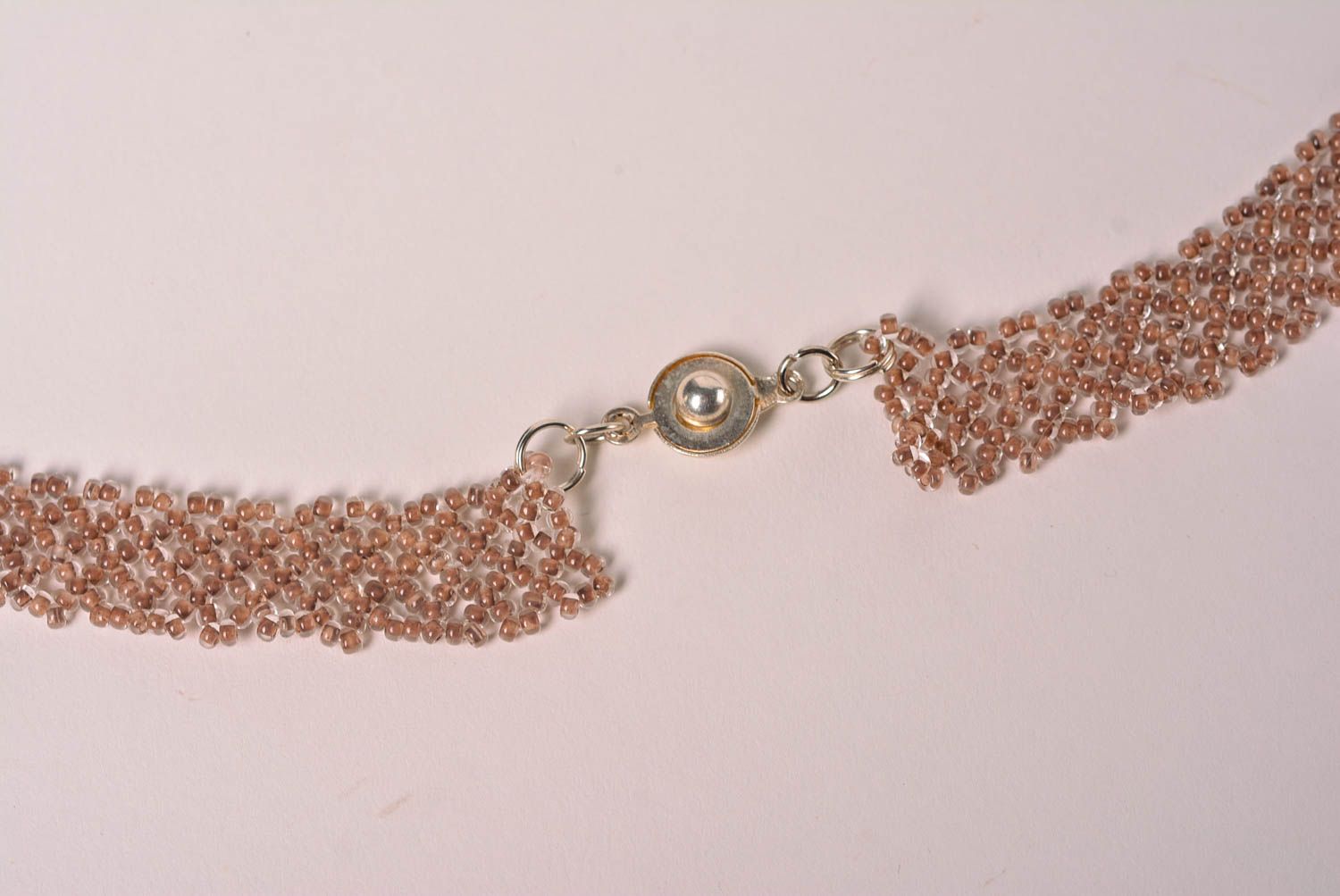 Unusual handmade beaded necklace woven bead necklace cool jewelry designs photo 5