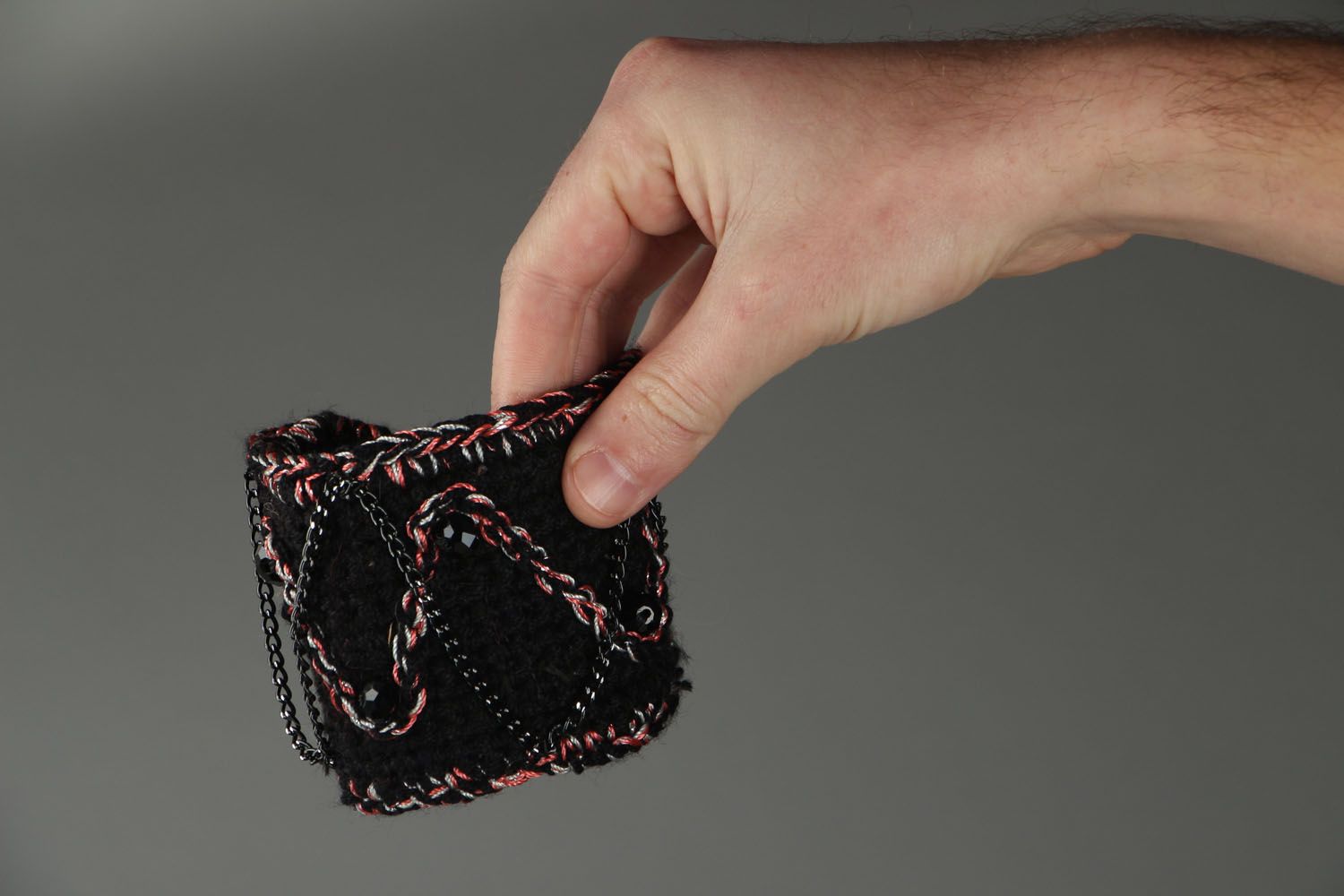Wide crochet bracelet photo 4