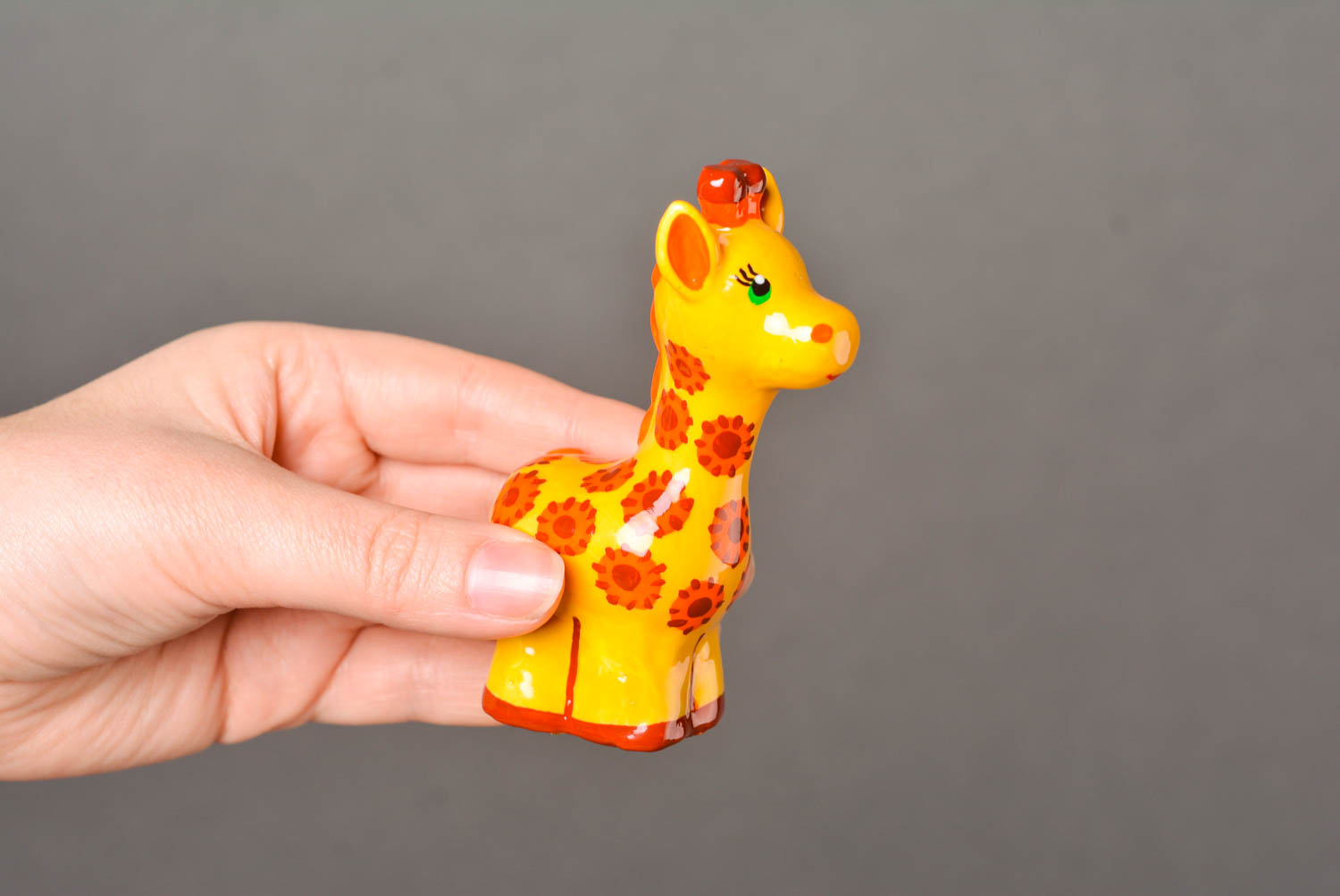 Gips Figur Handgefertigt kreative Geschenkidee Wohnzimmer Deko  Giraffe foto 2