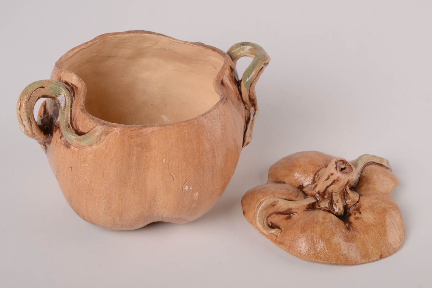 Azucarera de cerámica hecha a mano decoración de interior utensilio de cocina foto 3