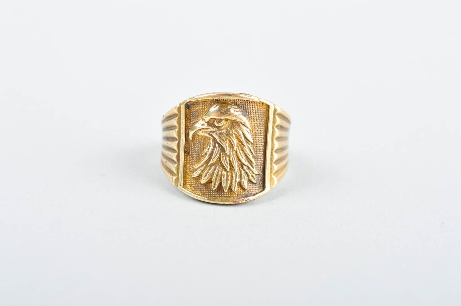 Stylish handmade metal ring beautiful brass ring accessories for girls photo 8