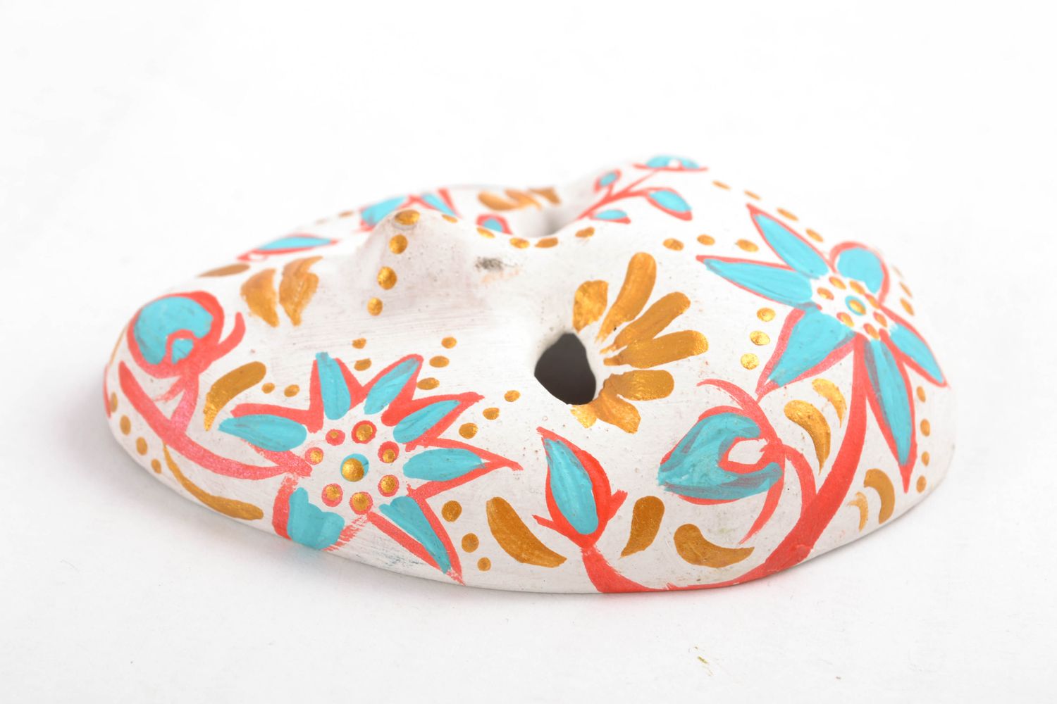Интерьерная подвеска карнавальная маска Первоцветы фото 4