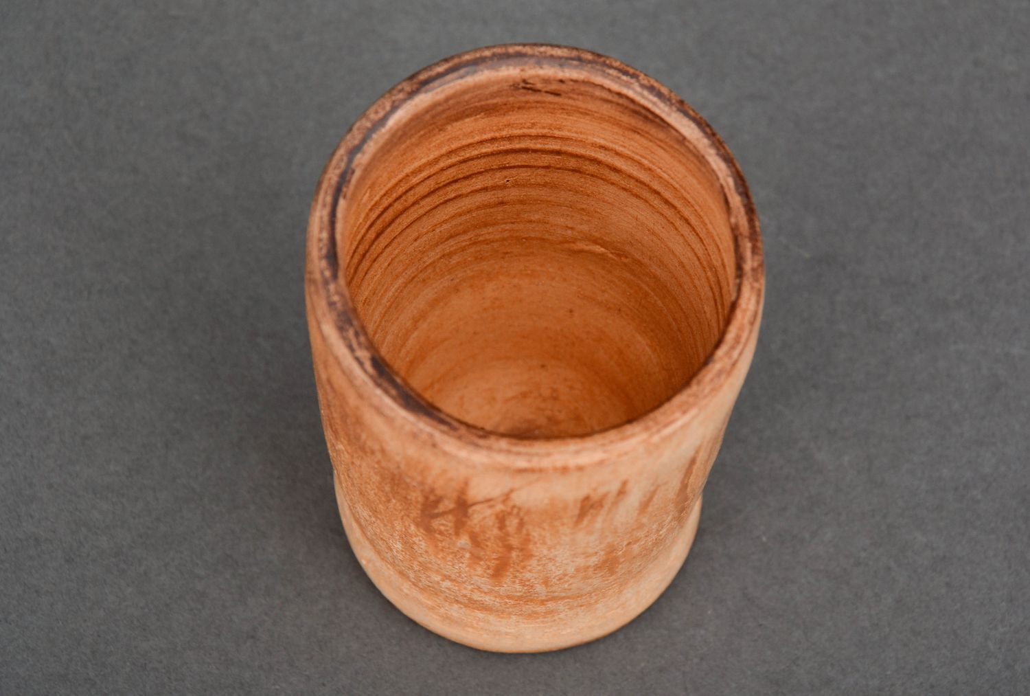 Bicchierino in ceramica fatto a mano bicchiere in argilla stoviglie decorative
 foto 3