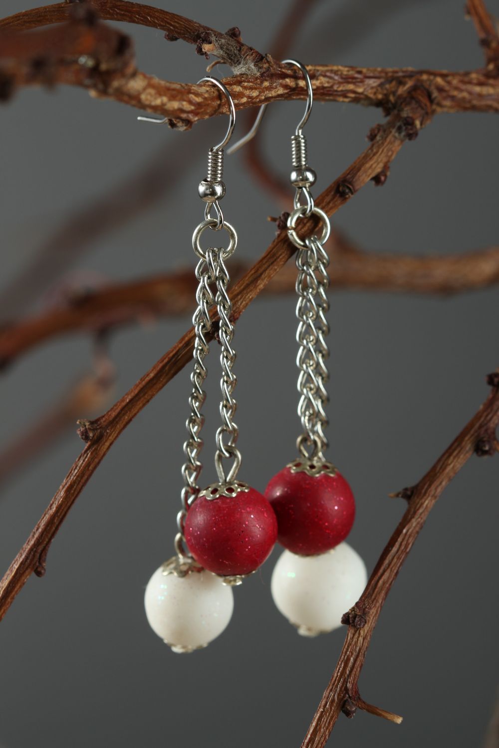 Handmade earrings unusual gift ideas clay earrings for women beautiful jewelry photo 1