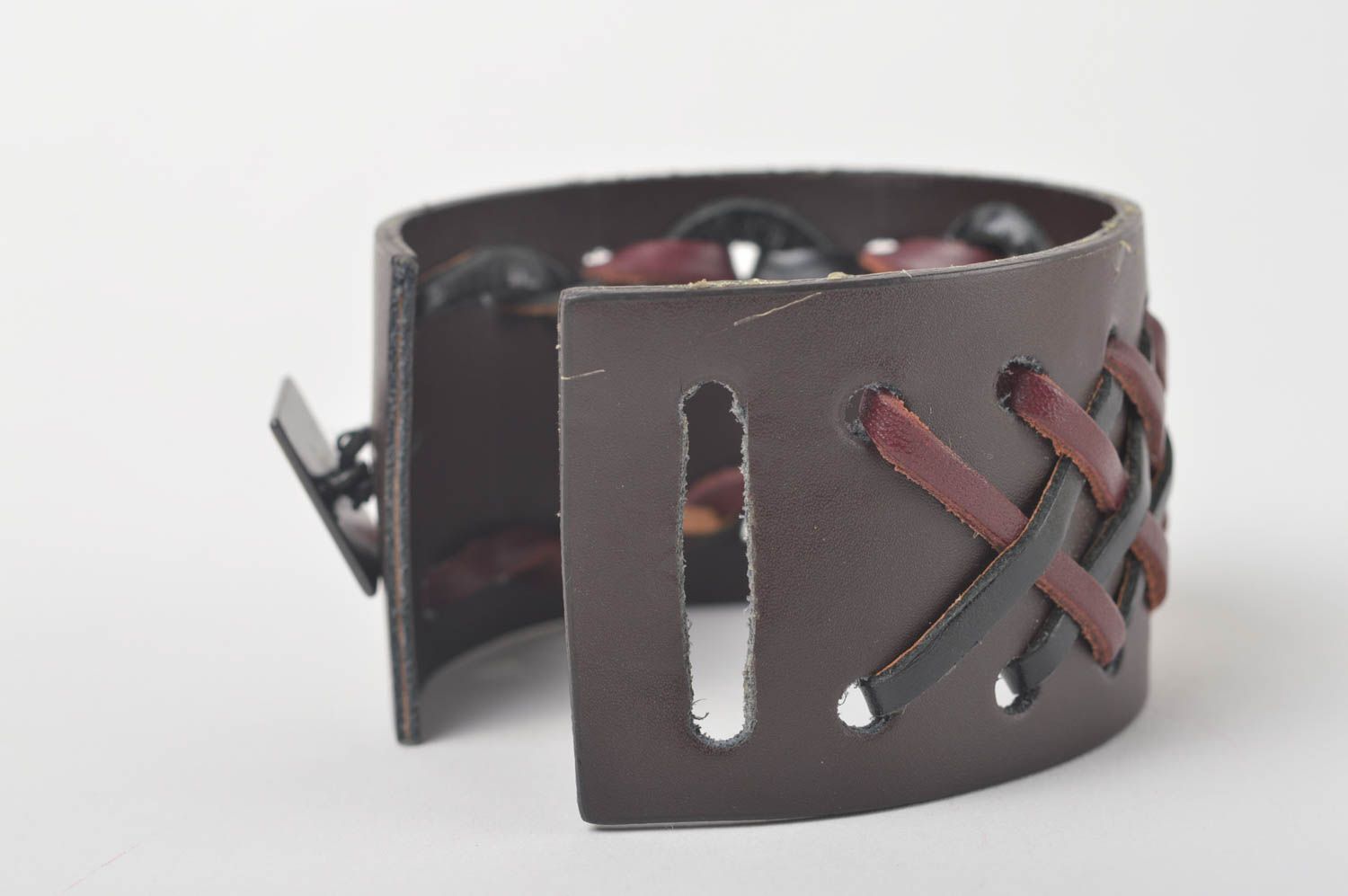 Stylish handmade wrist bracelet designs genuine leather bracelet gifts for her photo 4