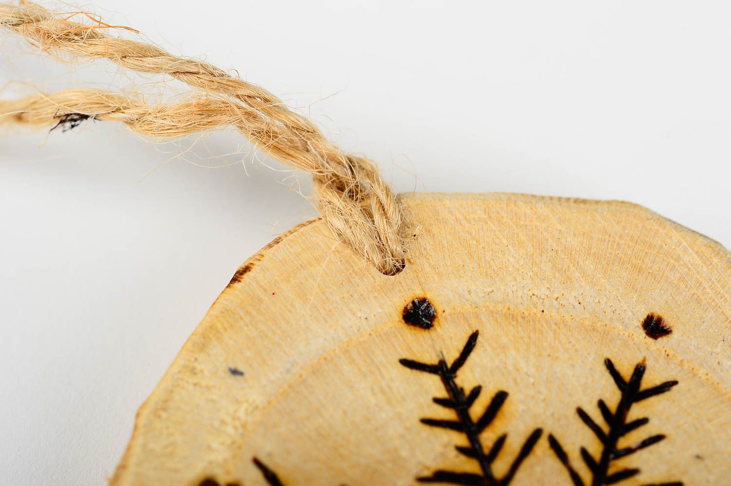 Игрушка на елку handmade декор для дома игрушка из дерева настенная елочная фото 5