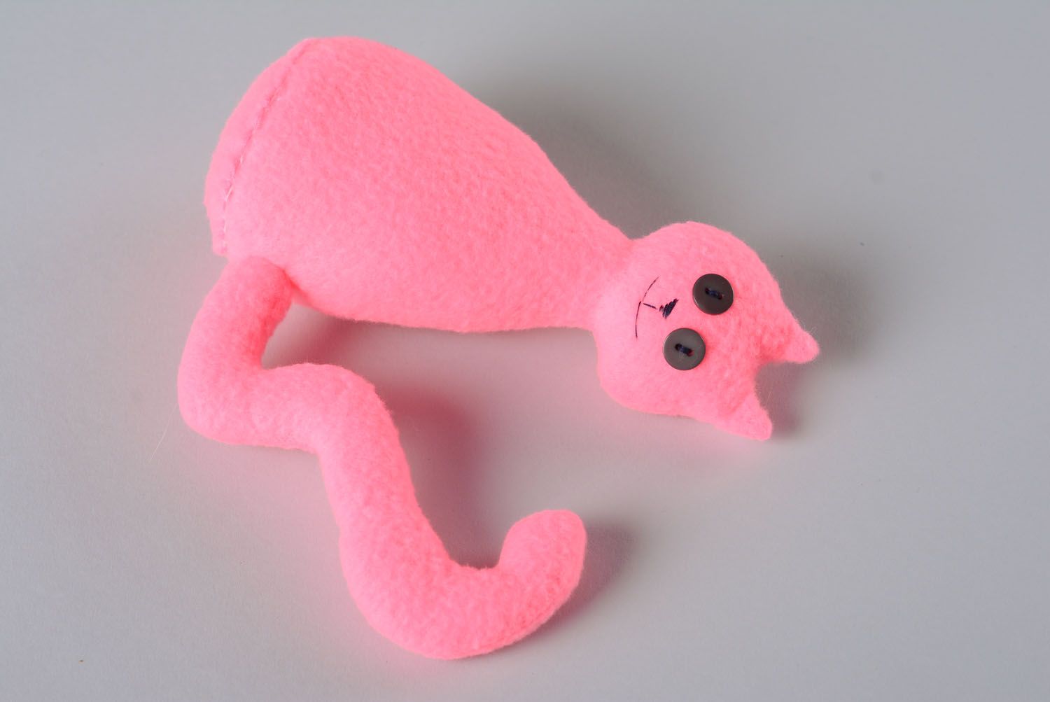 Juguete de peluche Gato rosado foto 5
