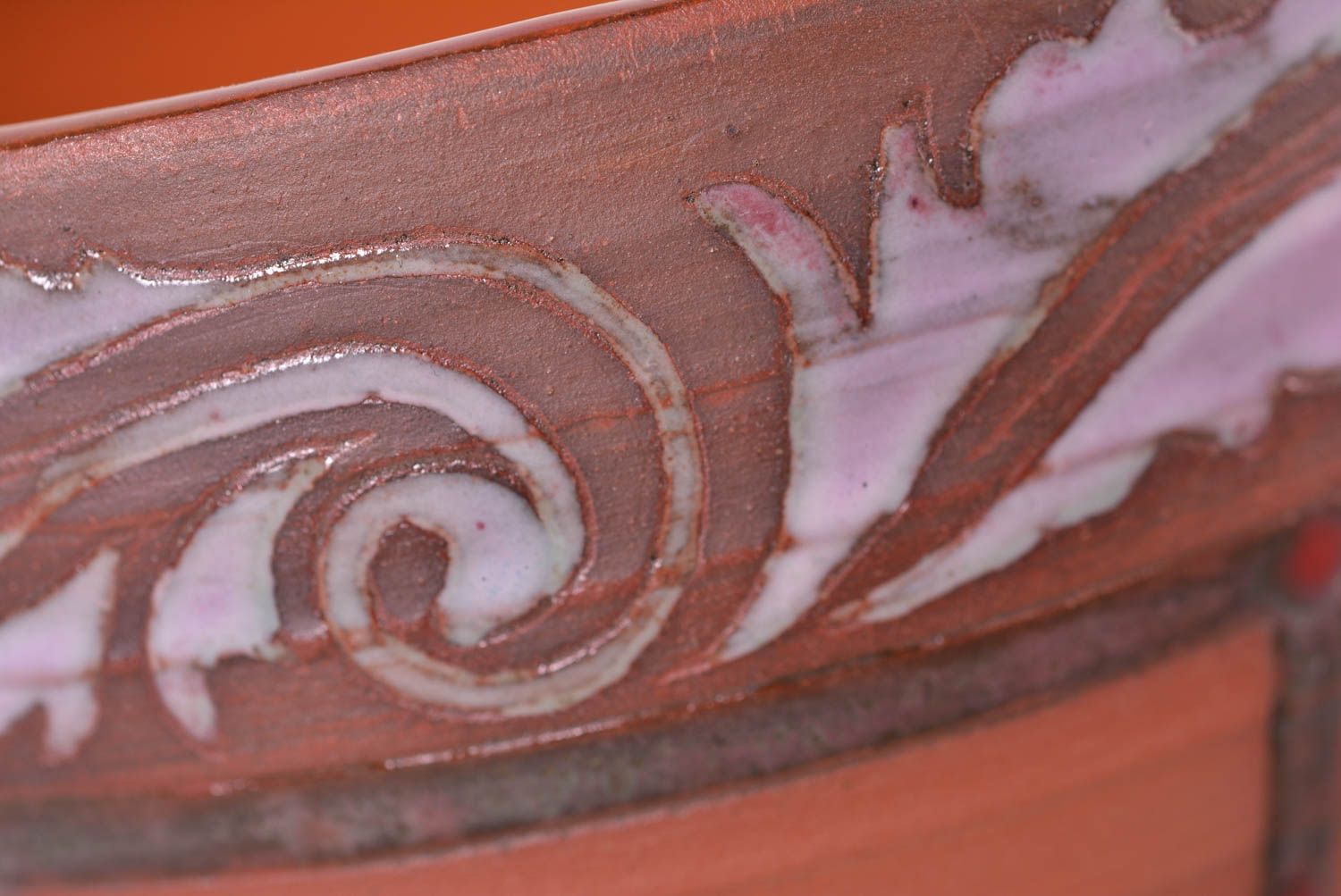 Cuenco de cerámica hecho a mano pintado vasija de barro utensilio de cocina foto 4